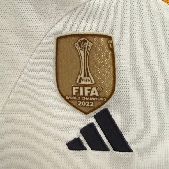 Adidas Real Madrid Soccer Jersey Kids Youth Medium White 2023-24 FIFA Champions - Picture 2 of 11